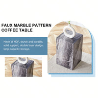 Modern MDF Coffee Table With  Texture – Stylish And Easy To Assemble