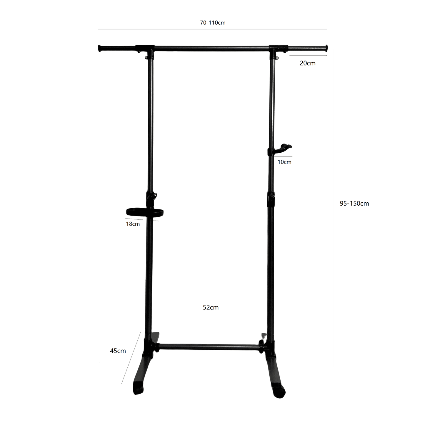 Adjustable Heavy Duty Rolling Clothes Rack with Shelves Portable Organizer for Dresses Coats 55lb Capacity Ideal for Bedroom Laundry Room