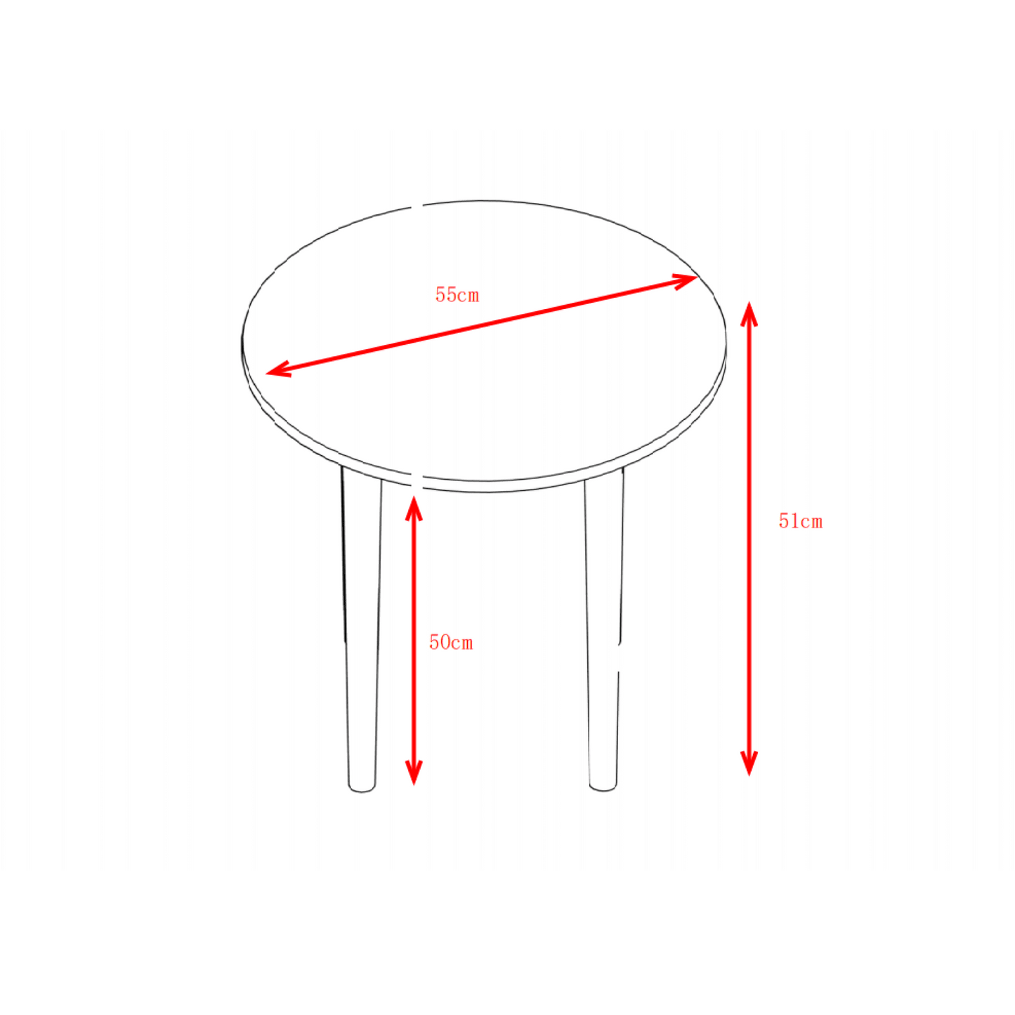 Modern Round Coffee Table – Elegant Design With High Foot And Easy Assembly