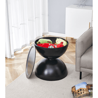 Coffee Round Tables With Storage & Movable Table Top