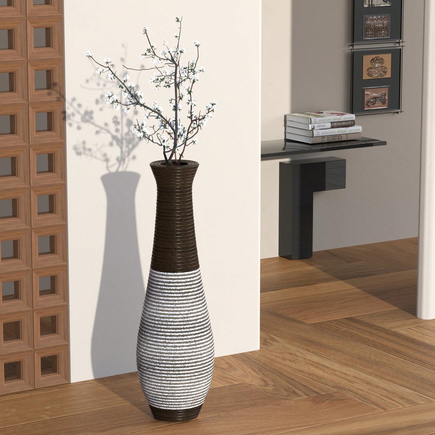 39-Inch Tall Standing Designer Floor Vase