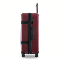 Expandable 3 Piece Luggage Set Lightweight ABS+PC With 360-Degree Spinner Wheels TSA Lock Red 20/24/28 Inch Durable Travel Suitcase