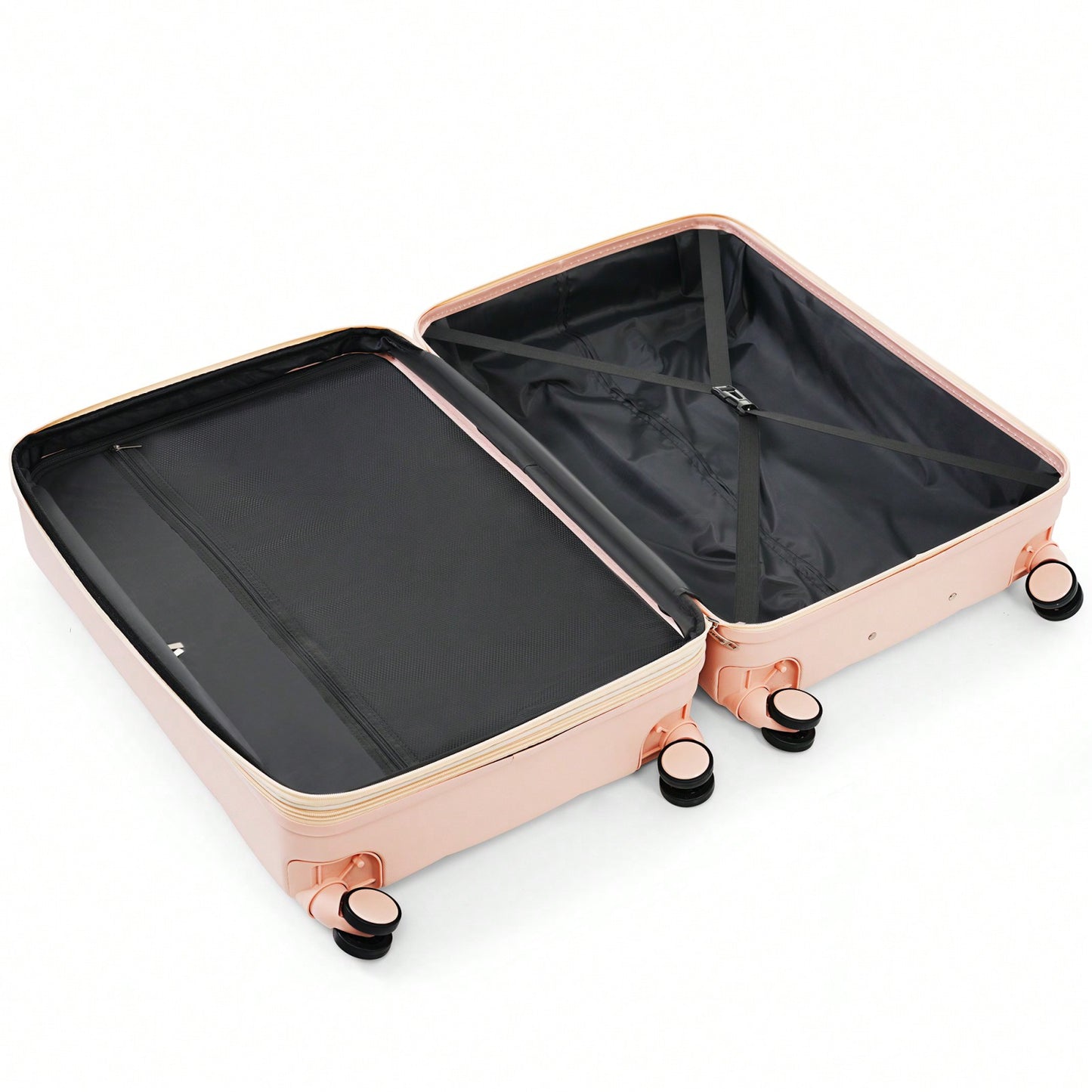 3-Piece Luggage Set with USB Port Airline Approved 20-Inch Carry-On Expandable 24 and 28-Inch Hardshell Spinner Wheels Durable ABS Material