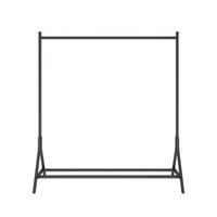 Industrial Vintage Multi-Functional Garment Rack with Adjustable Feet for Bedroom Entryway and Laundry Room Heavy Duty Space-Saving Design