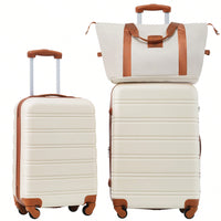 Durable 2 Piece Expandable Hardshell Luggage Set with TSA Lock 20 and 24 Inch Spinner Suitcases for Hassle-Free Travel