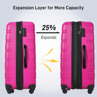 Durable 2 Piece Expandable Hardshell Luggage Set with TSA Lock 20 and 24 Inch Spinner Suitcases for Hassle-Free Travel