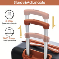 Durable 2 Piece Expandable Hardshell Luggage Set with TSA Lock 20 and 24 Inch Spinner Suitcases for Hassle-Free Travel