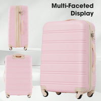Durable 2 Piece Expandable Hardshell Luggage Set with TSA Lock 20 and 24 Inch Spinner Suitcases for Hassle-Free Travel