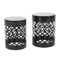 Modern Metal S2 End Table Stylish Accent Table for Living Room and Bedroom