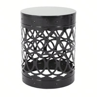 Modern Metal S2 End Table Stylish Accent Table for Living Room and Bedroom