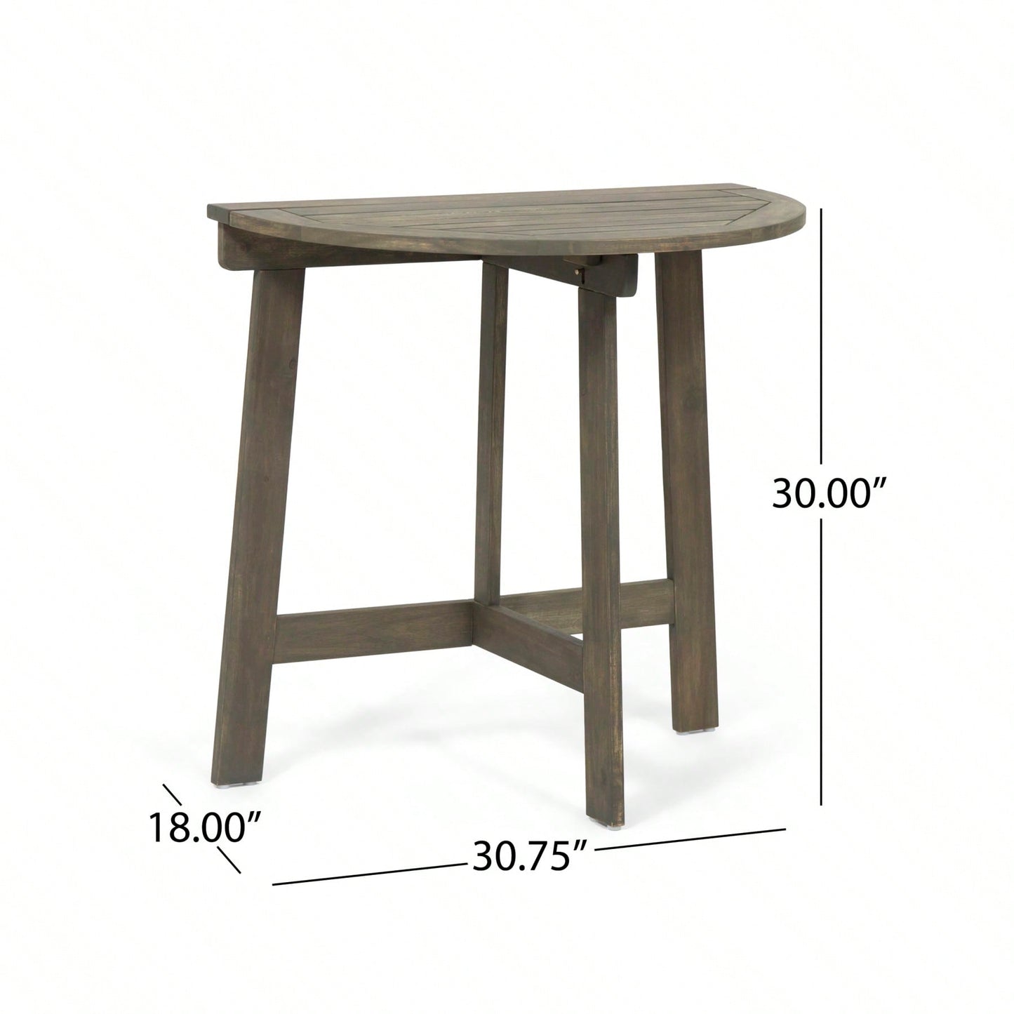 Westmont Half-Round Bistro Table, Grey