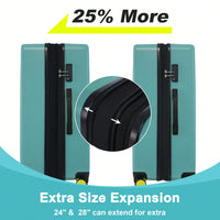 28 Inch Lightweight Expandable Hardshell Spinner Suitcase with TSA Lock and 360° Wheels for Organized Travel