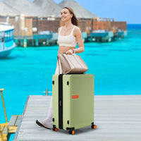 28 Inch Lightweight Expandable Hardshell Spinner Suitcase with TSA Lock and 360° Wheels for Organized Travel