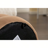 Soft Velvet Round Ottoman Footrest Stool: Stylish Comfort For Any Room