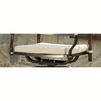 Tahoe Barstool Seat Cushion: Water-Resistant Beige Outdoor Comfort