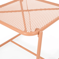 Elba 15.5" Side Table Modern Mesh Design With Durable Metal Frame