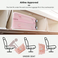 Front Opening 20-Inch Carry-On Luggage Set: Expandable Travel Bag With USB Port And Cup Holder