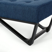 Ottoman Modern Chic Bench With Button-Tufted Top Plush Upholstery Versatile Footrest Casual Seating Decorative Accent