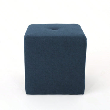 Square Ottoman For Extra Seating And Leg Support Fabric Upholstered Footrest Ideal For Living Room Or Kids Playroom