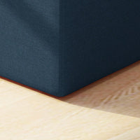 Square Ottoman For Extra Seating And Leg Support Fabric Upholstered Footrest Ideal For Living Room Or Kids Playroom