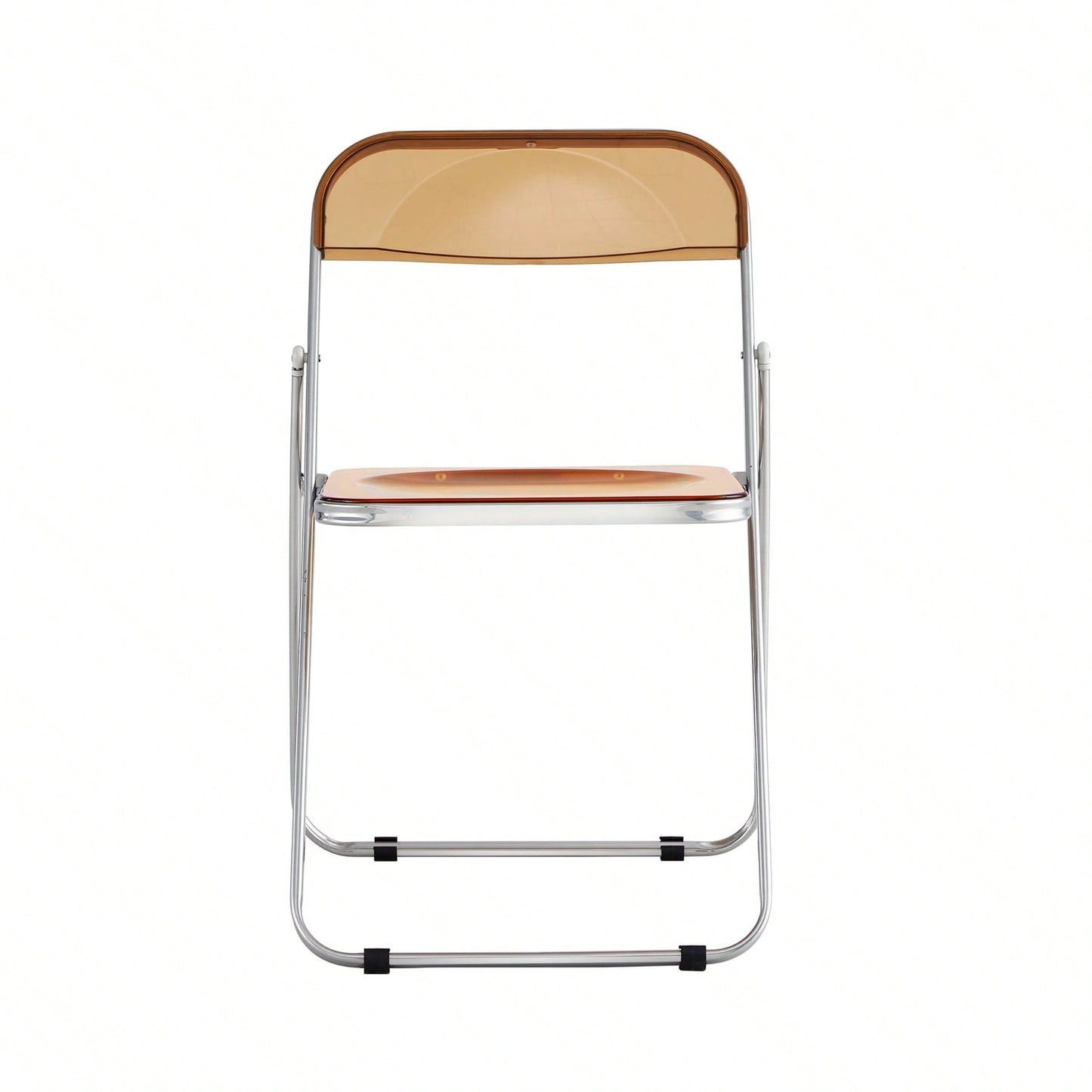 Clear Plastic Stackable Folding Chairs for Small Spaces Durable and Comfortable Dining Living Room Office Use