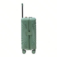 24 Inch Green Hardside Luggage with TSA Lock USB Port Expandable Spinner Wheels Durable Travel Suitcase with Adjustable Handle