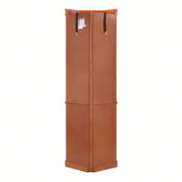 Elegant Corner Curio Cabinet With Adjustable Glass Shelves And Integrated Lighting System