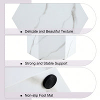 Stylish MDF Coffee Table With Unique Texture Patterns For Modern Living Room Decor