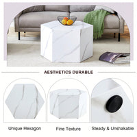Stylish MDF Coffee Table With Unique Texture Patterns For Modern Living Room Decor