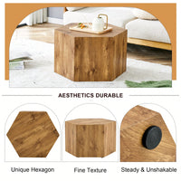 Stylish MDF Coffee Table With Unique Texture Patterns For Modern Living Room Decor