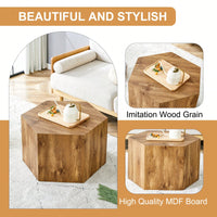 Stylish MDF Coffee Table With Unique Texture Patterns For Modern Living Room Decor
