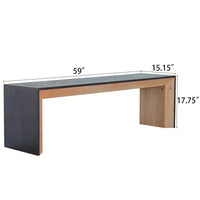 Modern Multicolored Wooden Dining Bench Stool For Home Bedroom Kitchen Living Room