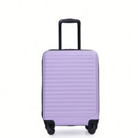 Lavender Purple 20 Inch Lightweight Carry On Luggage with 360° Spinner Wheels and Spacious Interior