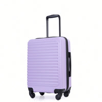 Lavender Purple 20 Inch Lightweight Carry On Luggage with 360° Spinner Wheels and Spacious Interior