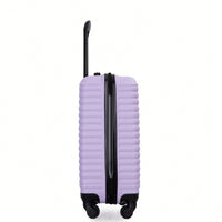 Lavender Purple 20 Inch Lightweight Carry On Luggage with 360° Spinner Wheels and Spacious Interior