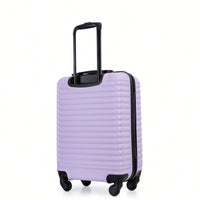 Lavender Purple 20 Inch Lightweight Carry On Luggage with 360° Spinner Wheels and Spacious Interior