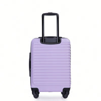 Lavender Purple 20 Inch Lightweight Carry On Luggage with 360° Spinner Wheels and Spacious Interior