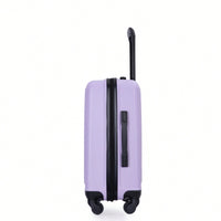 Lavender Purple 20 Inch Lightweight Carry On Luggage with 360° Spinner Wheels and Spacious Interior