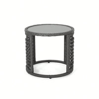 Stylish Outdoor Side Table For Drinks And Relaxation