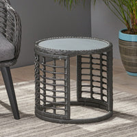 Stylish Outdoor Side Table For Drinks And Relaxation