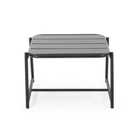 Modern Outdoor Matte Metal Side Table For Backyard Charm