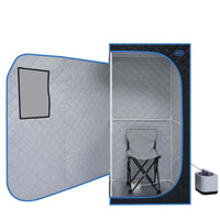 Portable Full Size Steam Sauna Tent With Steam Generator Remote Control And Foldable Chair For Home Spa Experience