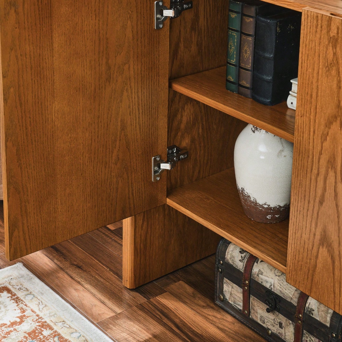 Sideboard Buffet Cabinet With Adjustable Shelves For Entryway Living Room Kitchen Dining Room