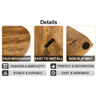 Modern Circular MDF Dining Table For Living Room And Bedroom 42 Inch Elegant Design Easy Assembly