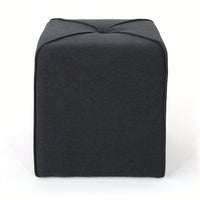 Versatile Square Cassella Cube Ottoman For Extra Seating And Footrest In Living Room Or Playroom