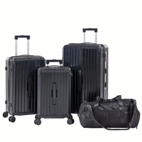 4 Piece Expandable Lightweight Luggage Set With 360 Degree Spinner Wheels Durable TSA Lock Travel Suitcases