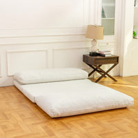 Large Folding Foam Mattress Sofa Bean Bag Bed With Removable Washable Cover Soft Faux Fur And Corduroy Options