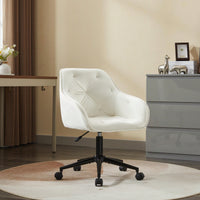 Velvet Home Office Chair, Modern Home Desk Chair With Wheels , Vanity Chairs For Living Room, Bedroom,Study Room,Computer Chair