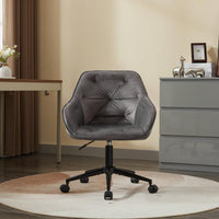 Velvet Home Office Chair, Modern Home Desk Chair With Wheels , Vanity Chairs For Living Room, Bedroom,Study Room,Computer Chair