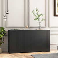 Modern Kitchen Buffet Storage Cabinet With Adjustable Shelves, Large Coffee Bar And Ample Drawer Space For Organized Storage